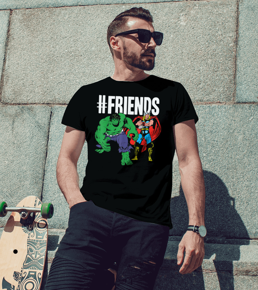 Marvel Thor Hulk #Friends T-Shirt
