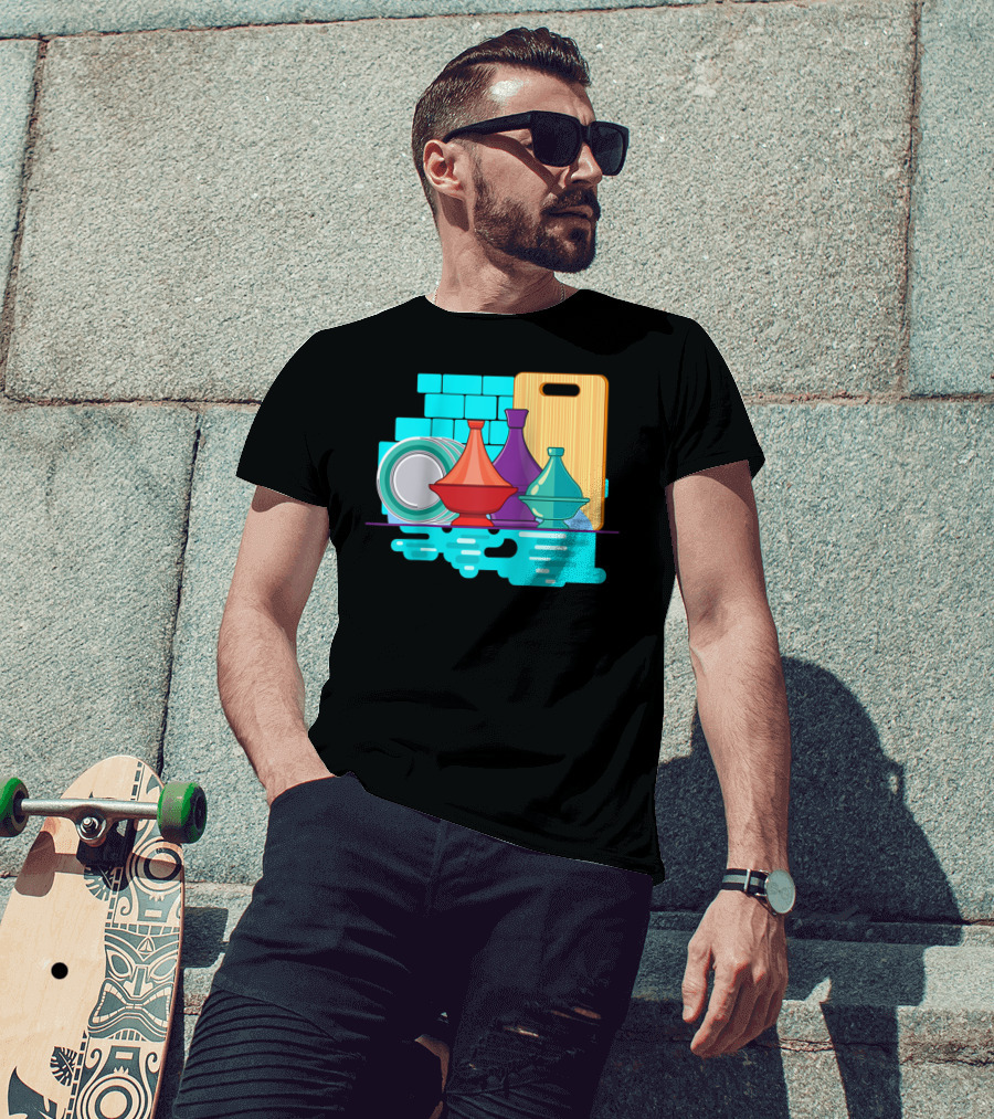 Moroccan Classic Tagine Vibrant Tajine Display Morocco T-Shirt