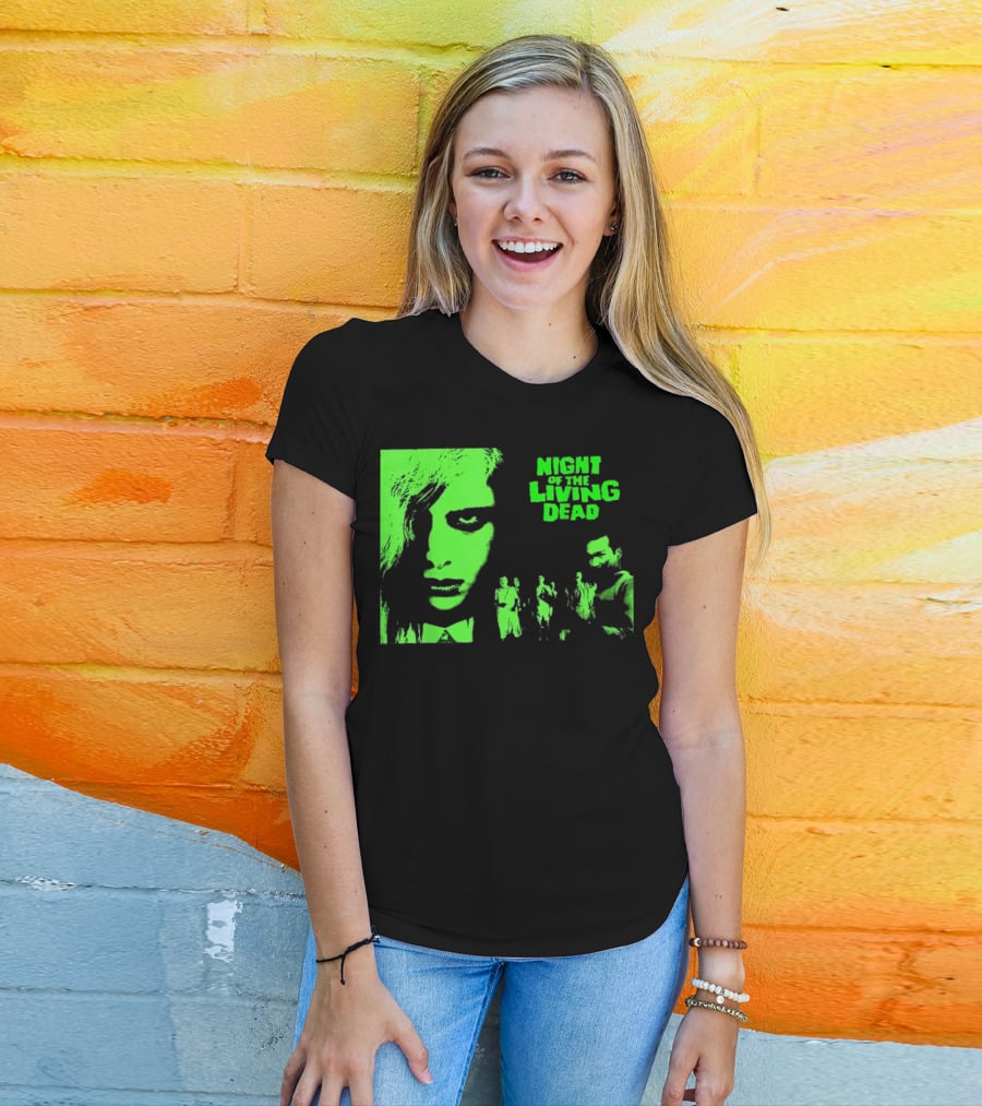 Night Of The Living Dead Vintage Classic Zombie Horror Movie T-Shirt