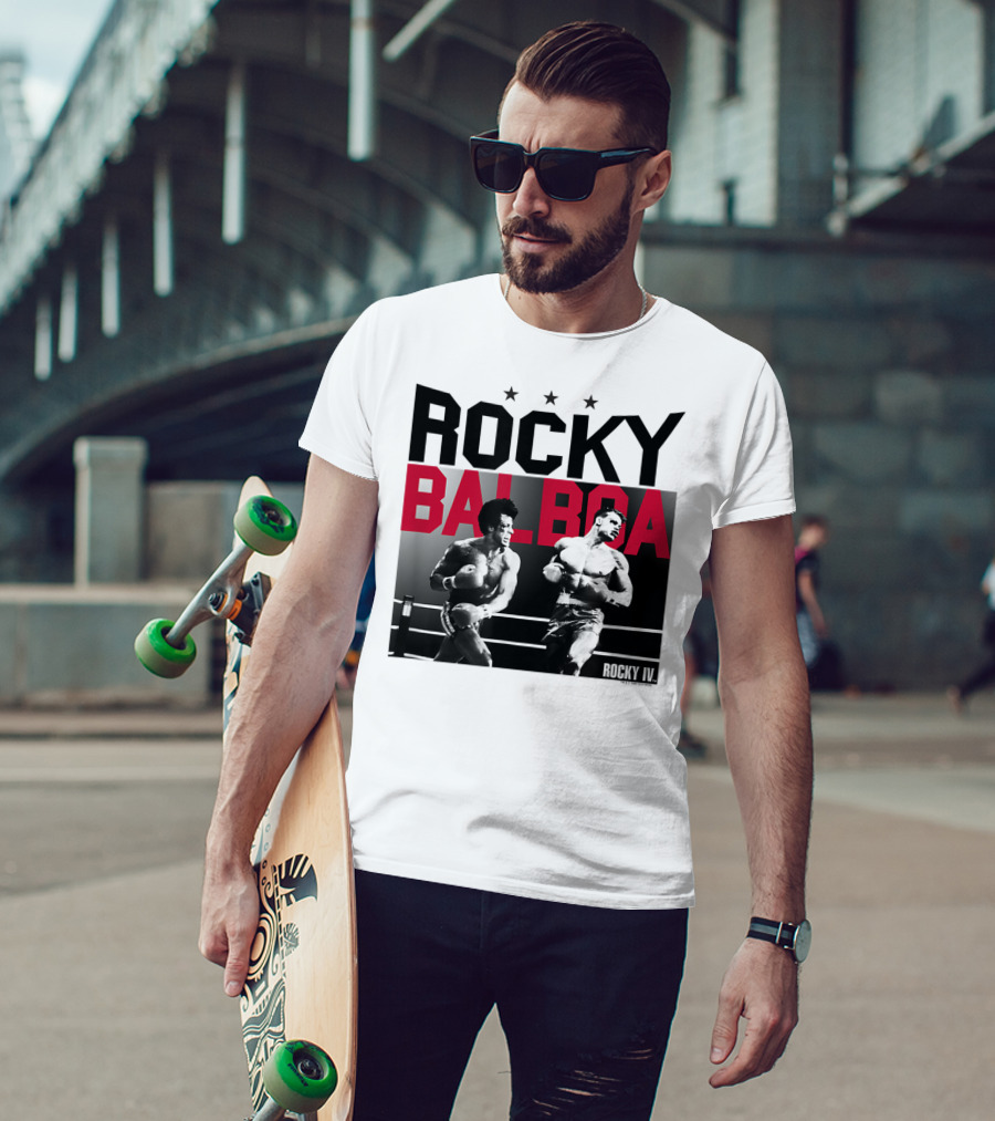 Rocky Balboa And Ivan Drago Fight Scene From Rocky IV Classic Look 30181 T-Shirt