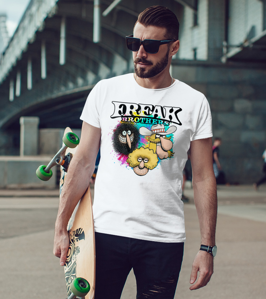 Freak Brothers Colorful Trio Faces T-Shirt