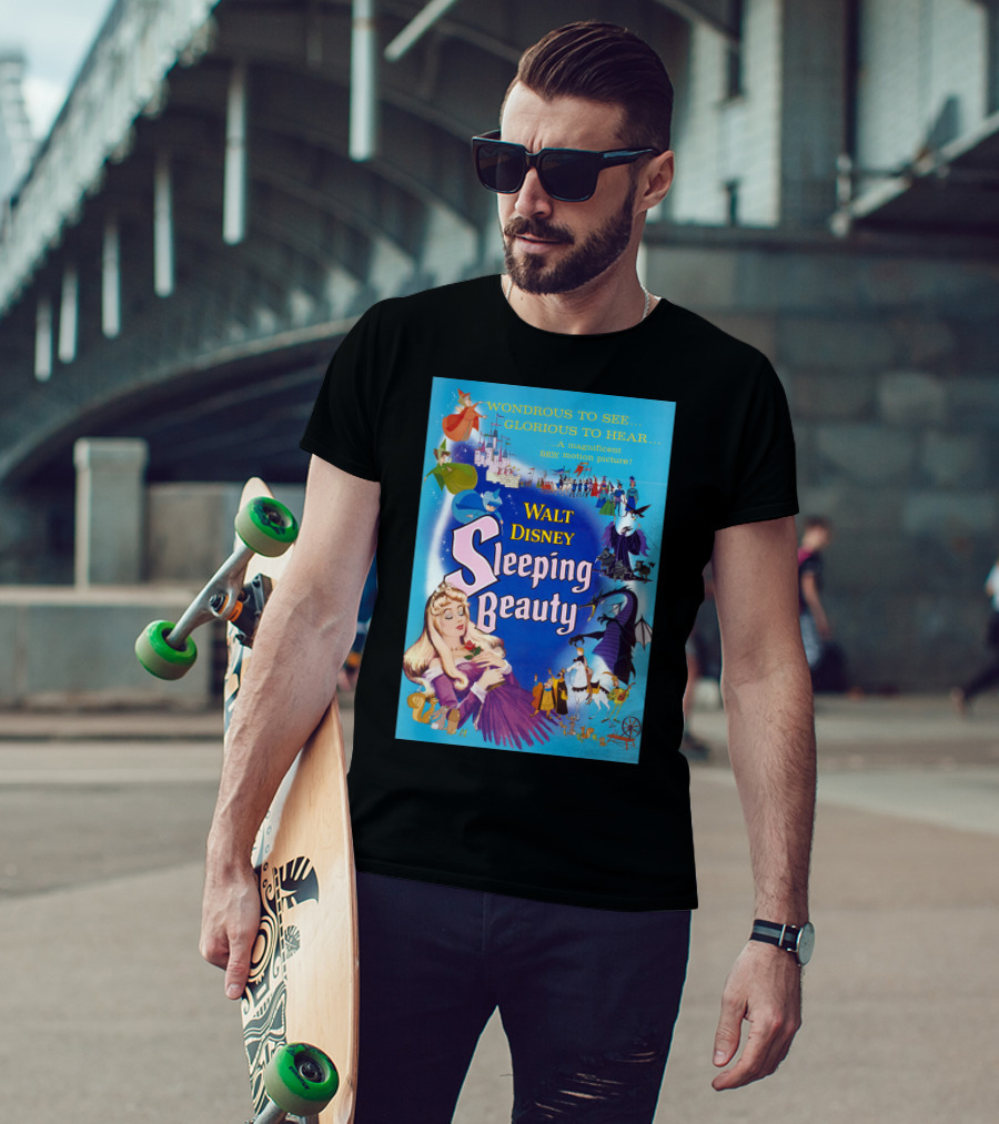 Walt Disney Sleeping Beauty Wondrous To See Glorious To Hear Motion Picture T-Shirt