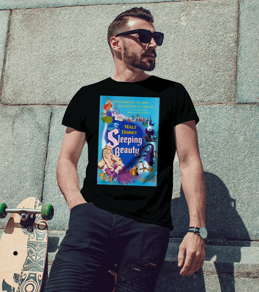 Walt Disney Sleeping Beauty Wondrous To See Glorious To Hear Motion Picture T-Shirt