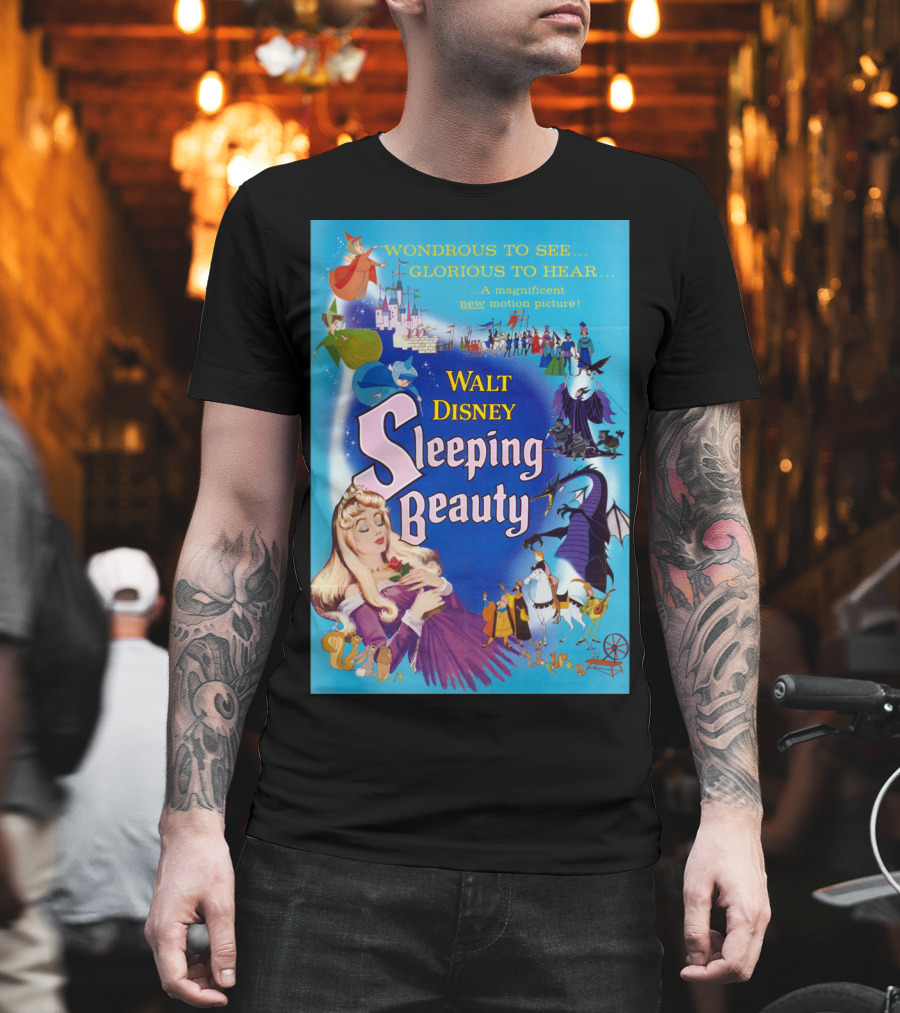 Walt Disney Sleeping Beauty Wondrous to See Glorious to Hear Motion Picture T-Shirt