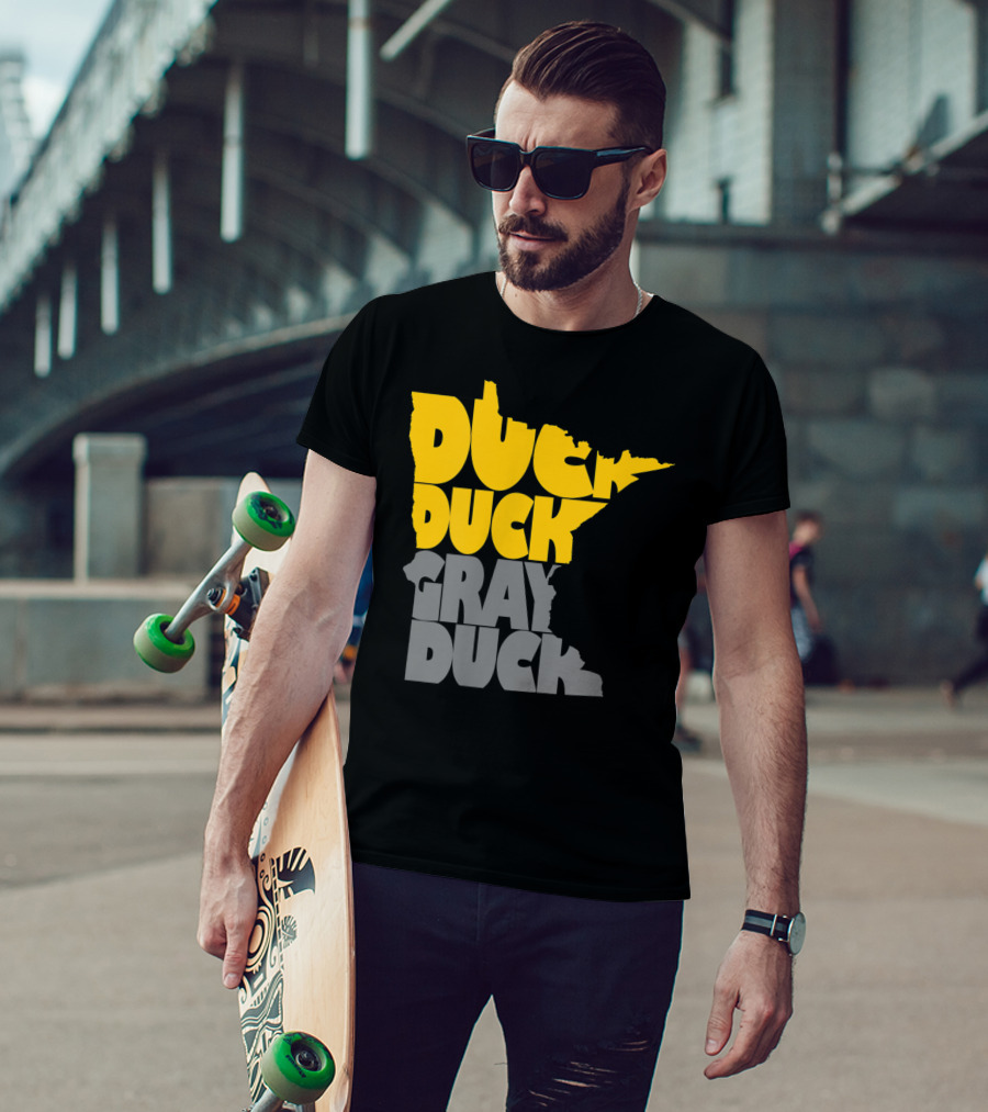 Duck Duck Gray Duck Minnesota Map T-Shirt