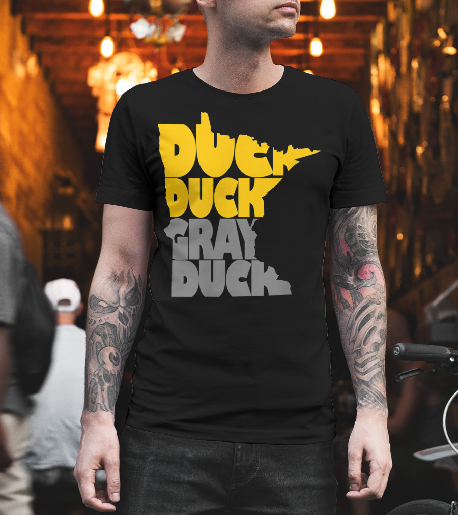 Duck Duck Gray Duck Minnesota Map T-Shirt