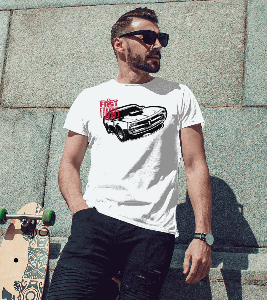 Fast Furious Est 2001 Classic Muscle Car Iconic T-Shirt