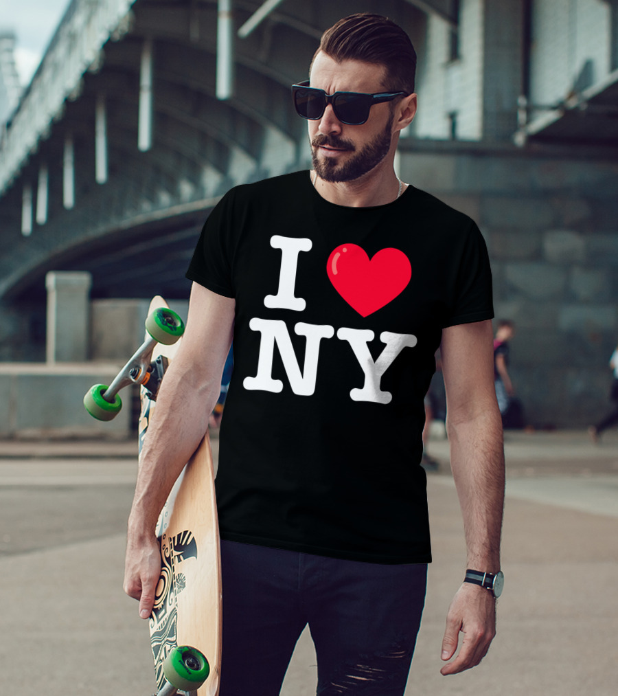 I Heart NY Classic Typewriter Font T-Shirt