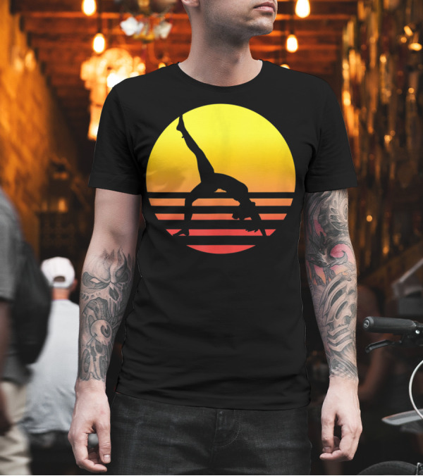 Gymnastics And Vintage Gymnast Sunset T-Shirt Gymnastics And Vintage Gymnast Sunset T-Shirt