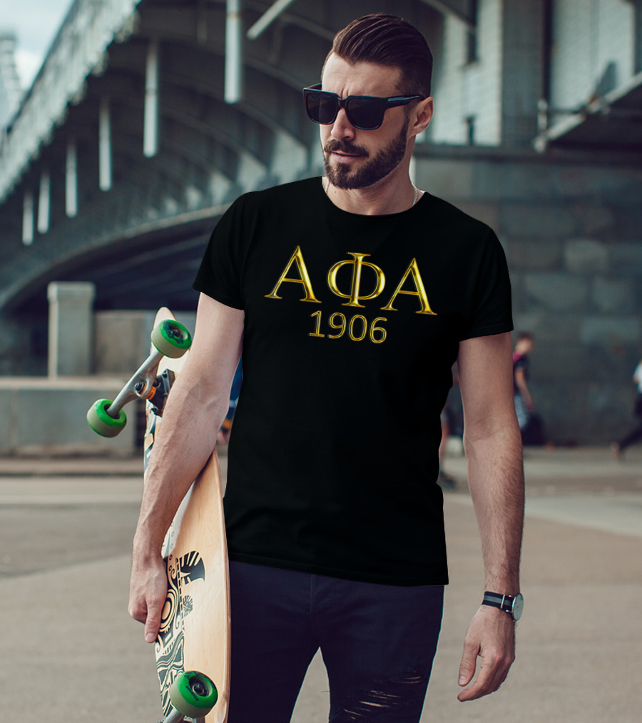 Alpha Phi Alpha ΑΦΑ 1906 Fraternity Greek Letters T-Shirt