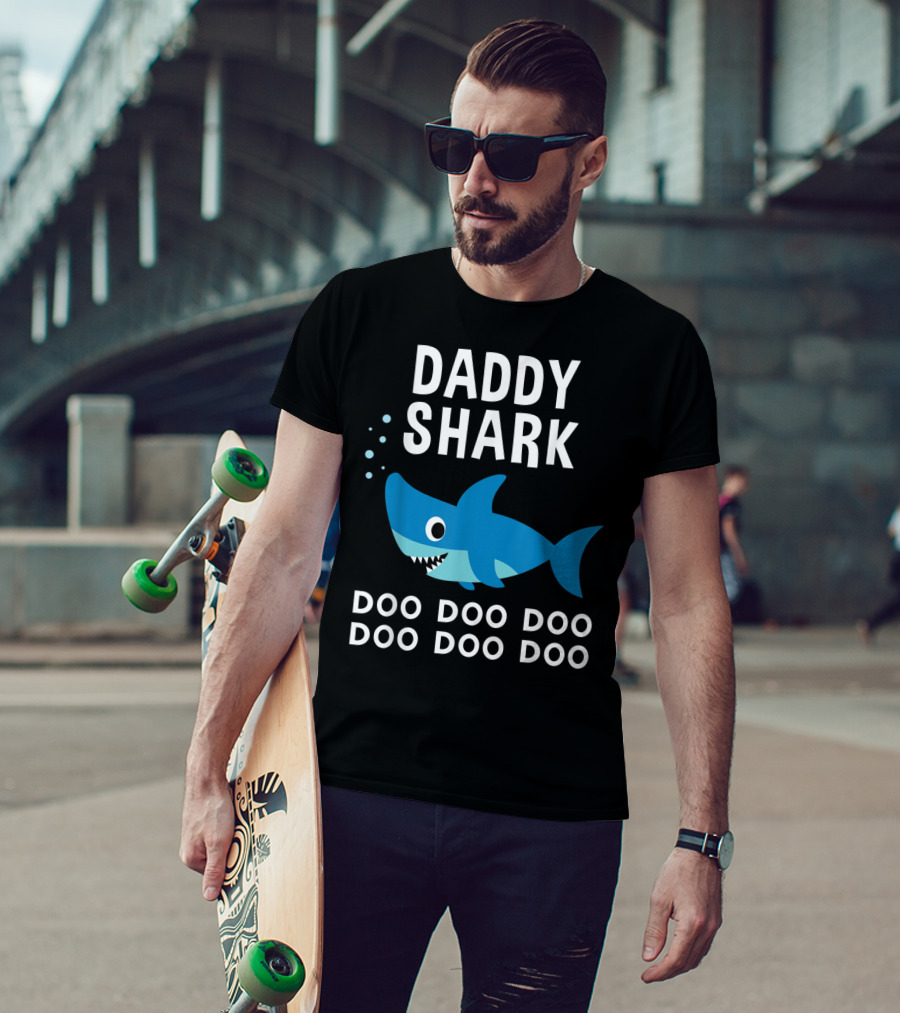 Daddy Shark Doo Doo Doo Song Lyrics Shark T-Shirt