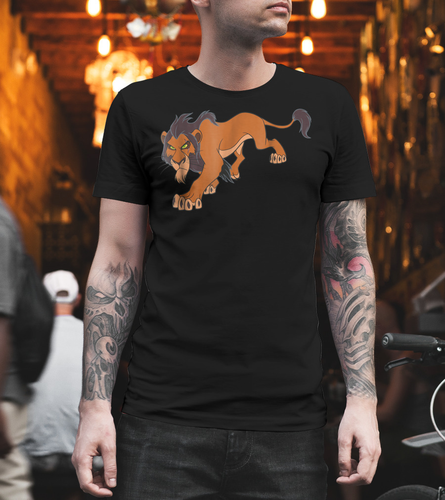 Disney The Lion King Scar Prowling Iconic Villain T-Shirt