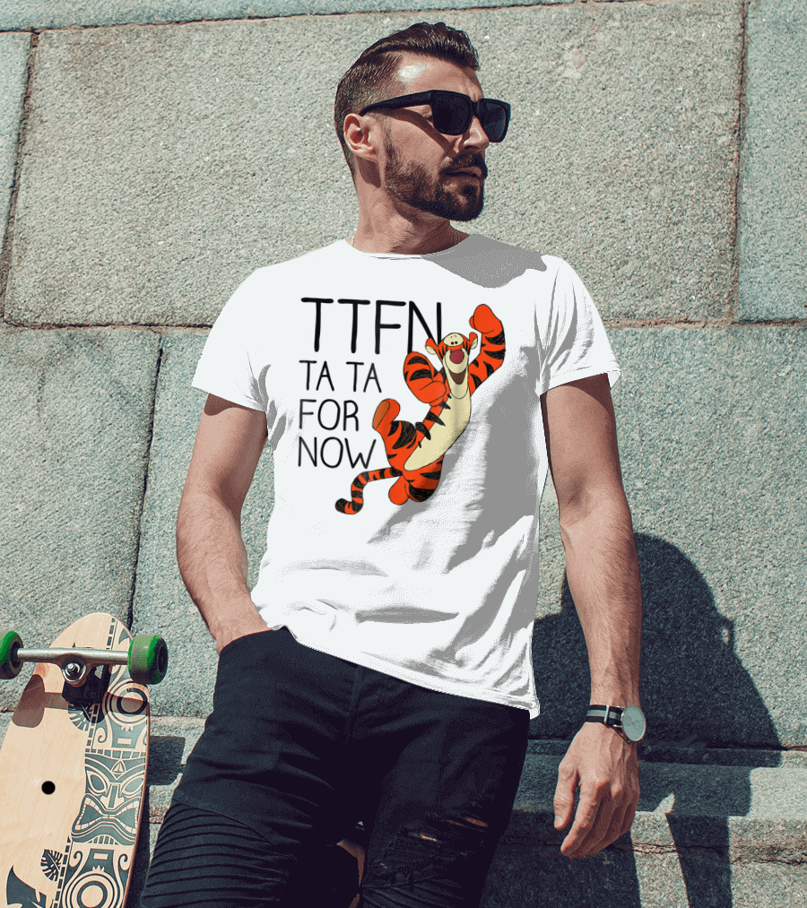 Disney Winnie The Pooh Tigger TTFN Ta Ta For Now T-Shirt