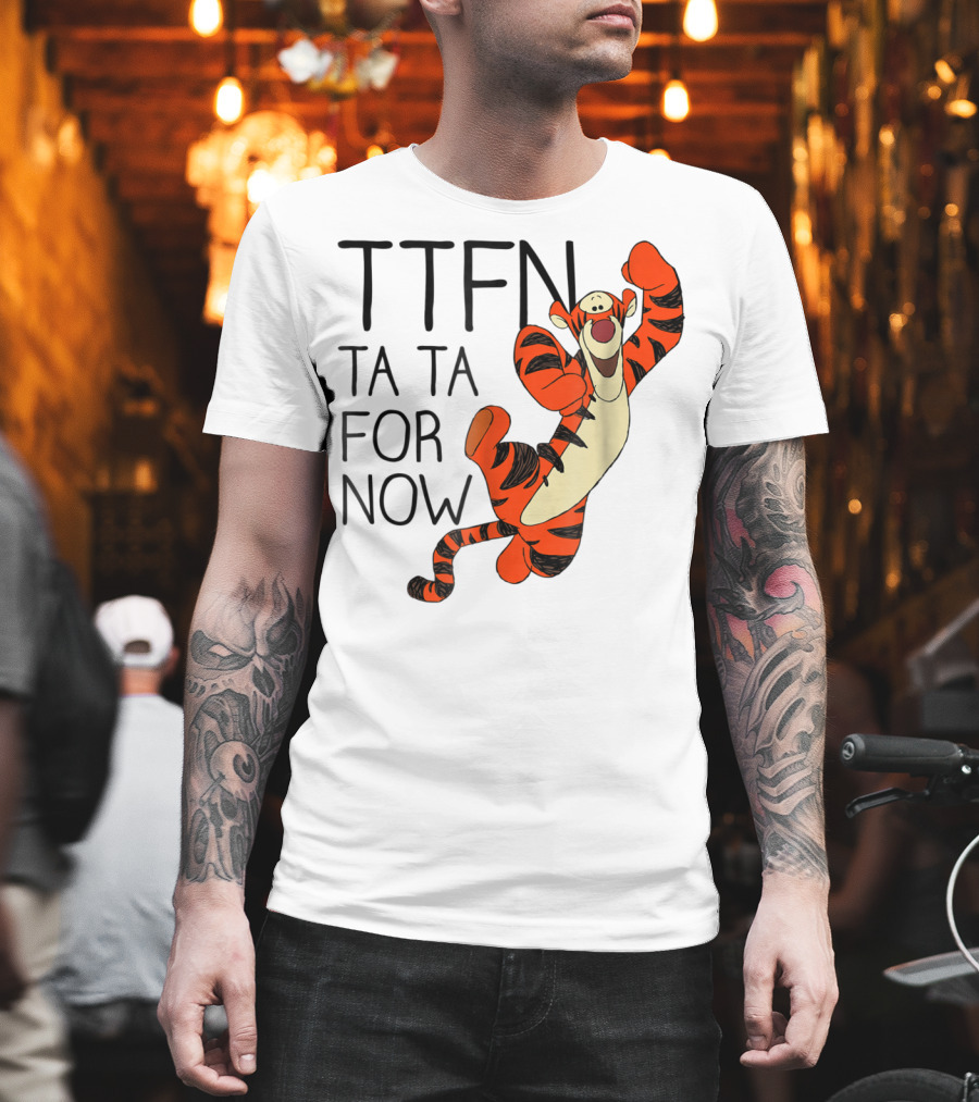 Disney Winnie the Pooh Tigger TTFN Ta Ta for Now T-Shirt