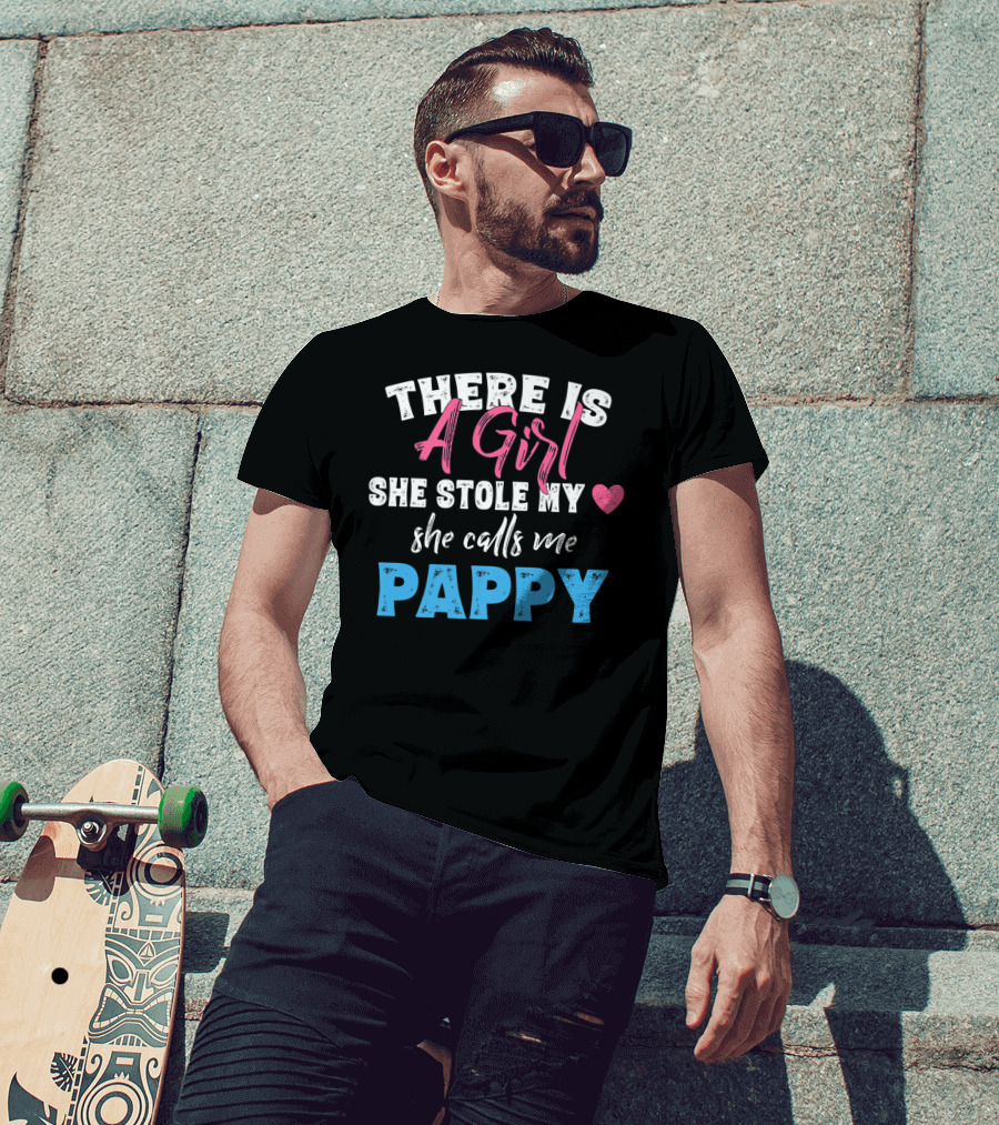 A Girl She Stole My Heart She Calls Me Pappy T-Shirt