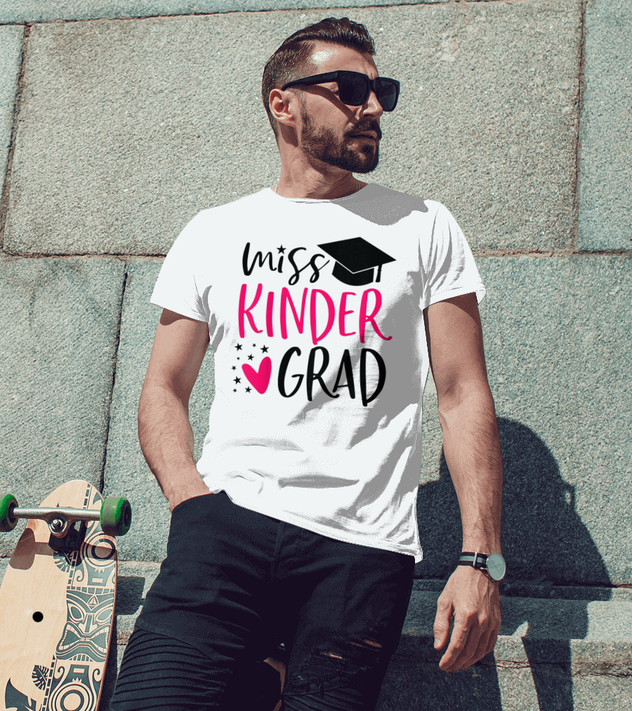Miss Kinder Grad Kindergarten Graduation Girl T-Shirt