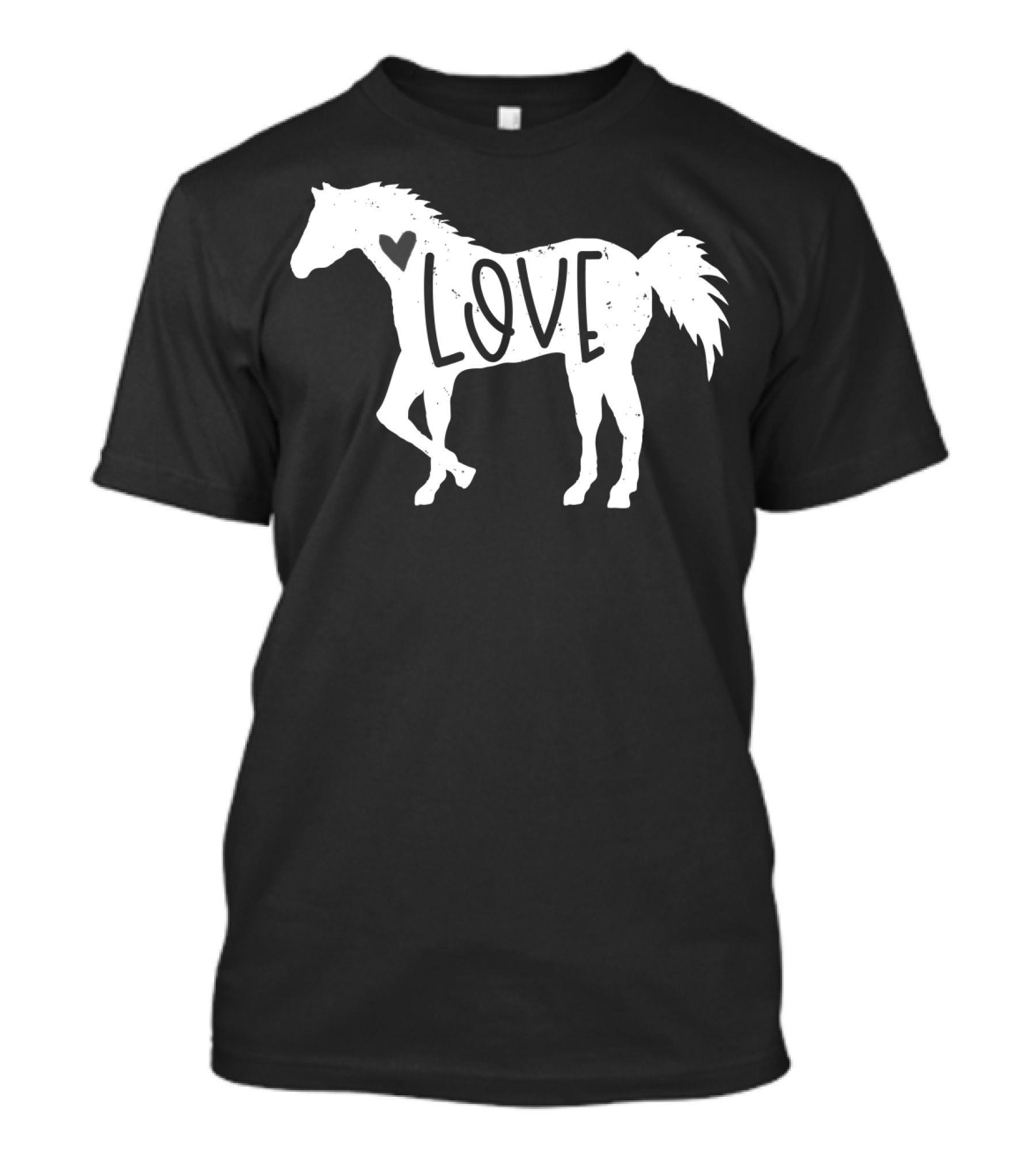 Love Heart Cute Horse Rider T-Shirt