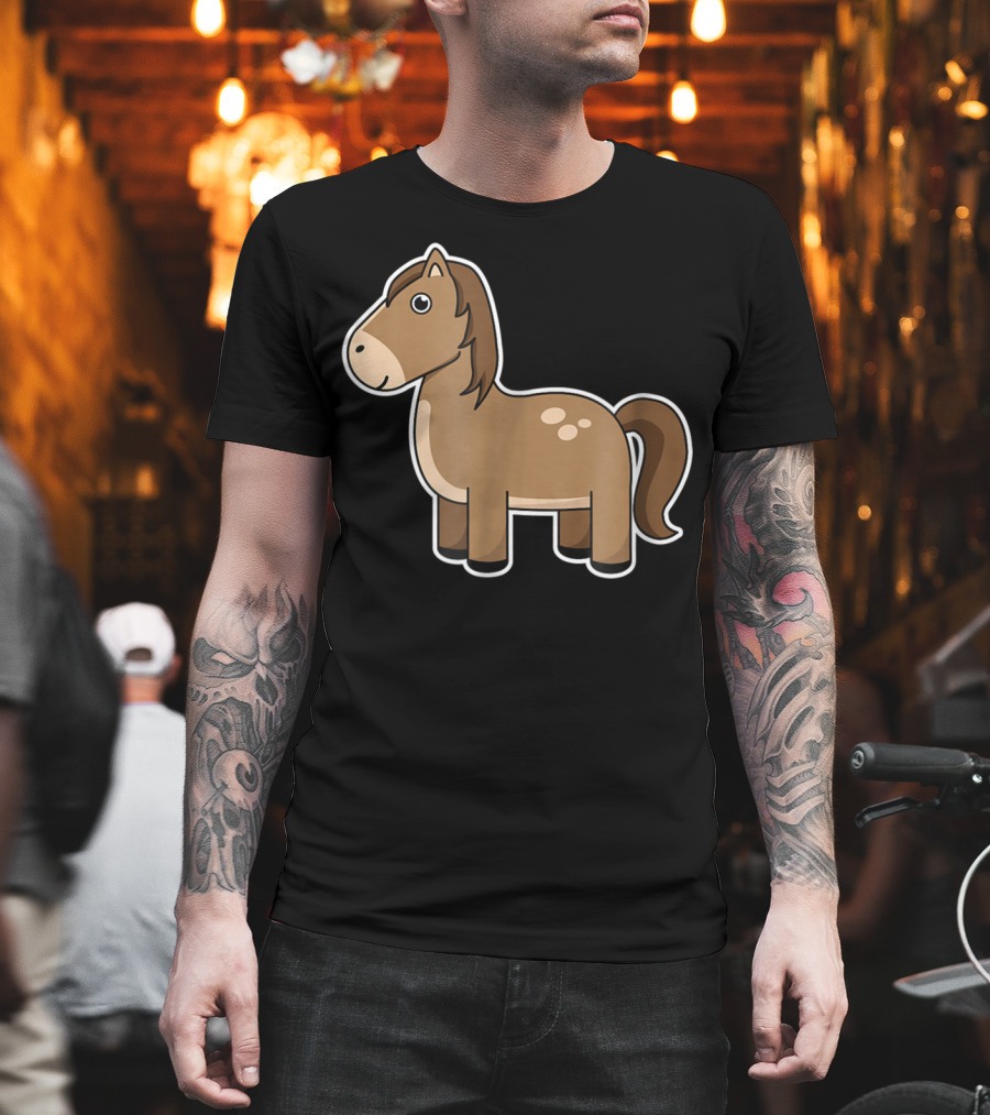 Cute Cartoon Horse Lover T-Shirt