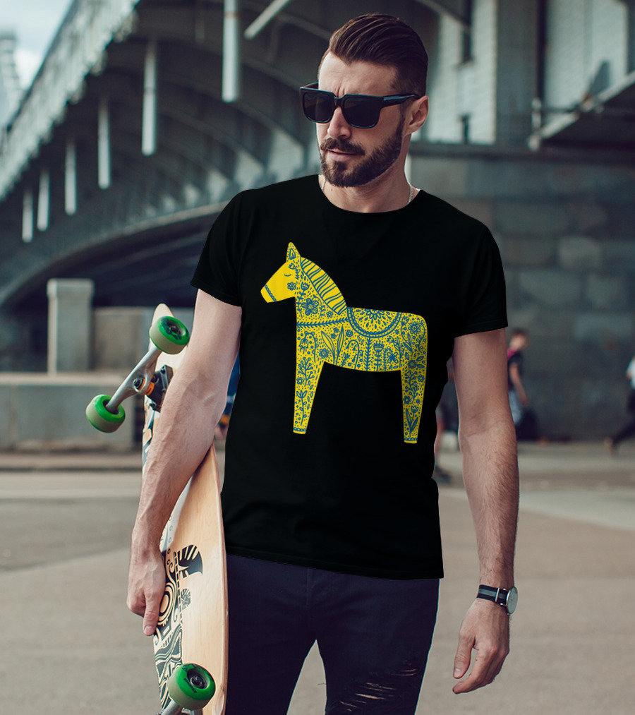 Dala Horse Swedish Folk T-Shirt