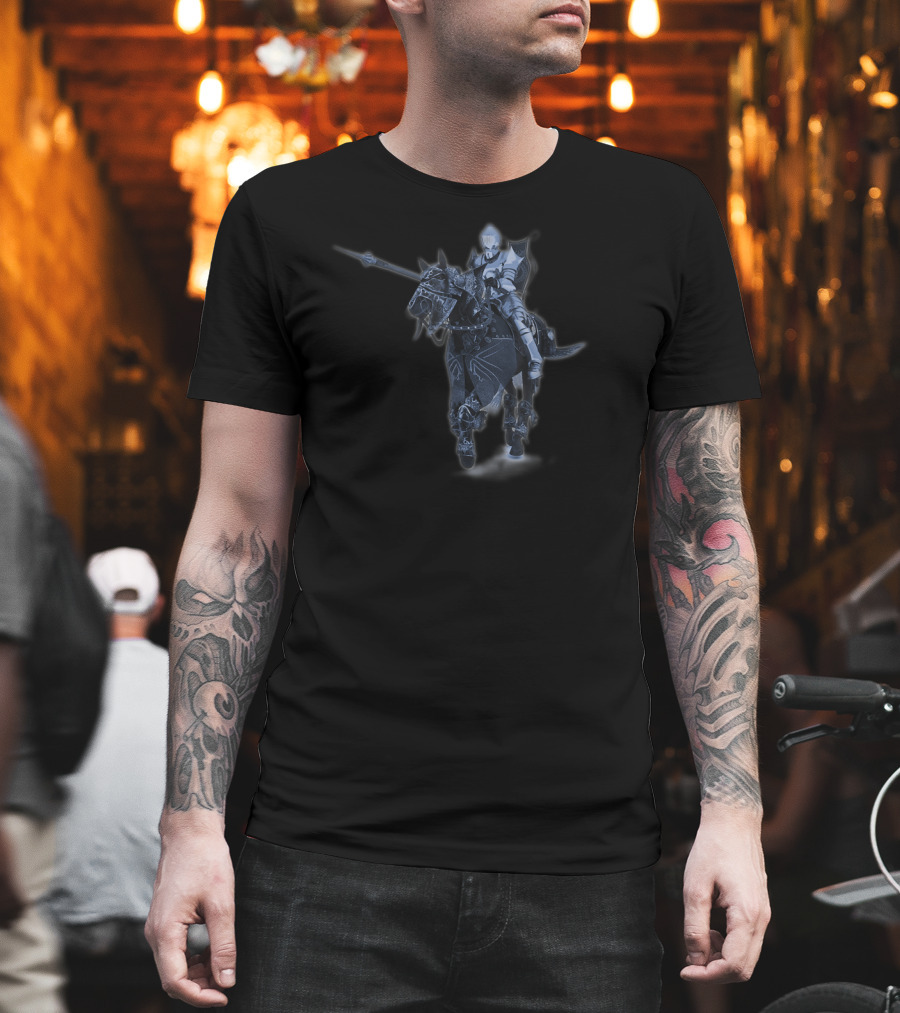 Destrier Medieval Knight Riding Armored Horse Unique Warrior T-Shirt