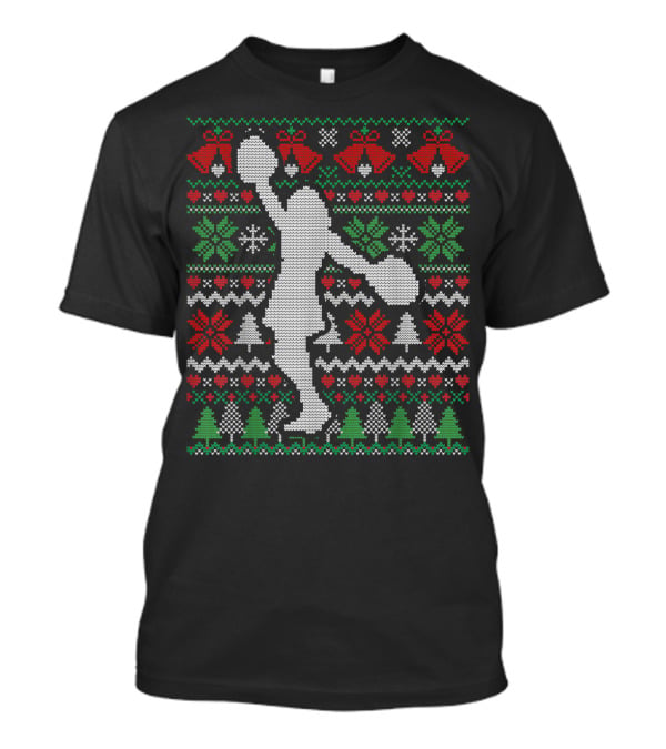 Christmas Cheer Cheerleader Ugly T-Shirt