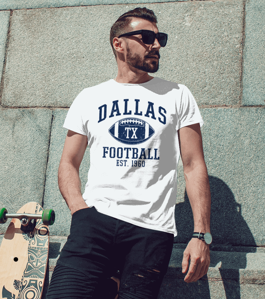 Dallas TX Football Est. 1960 Vintage T-Shirt