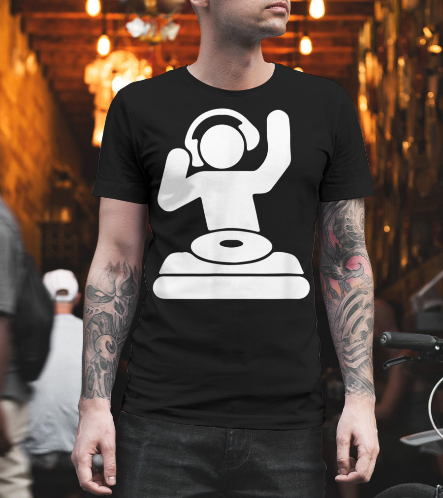 Dj Vinyl Turntable Music Mixer Headphones T-Shirt