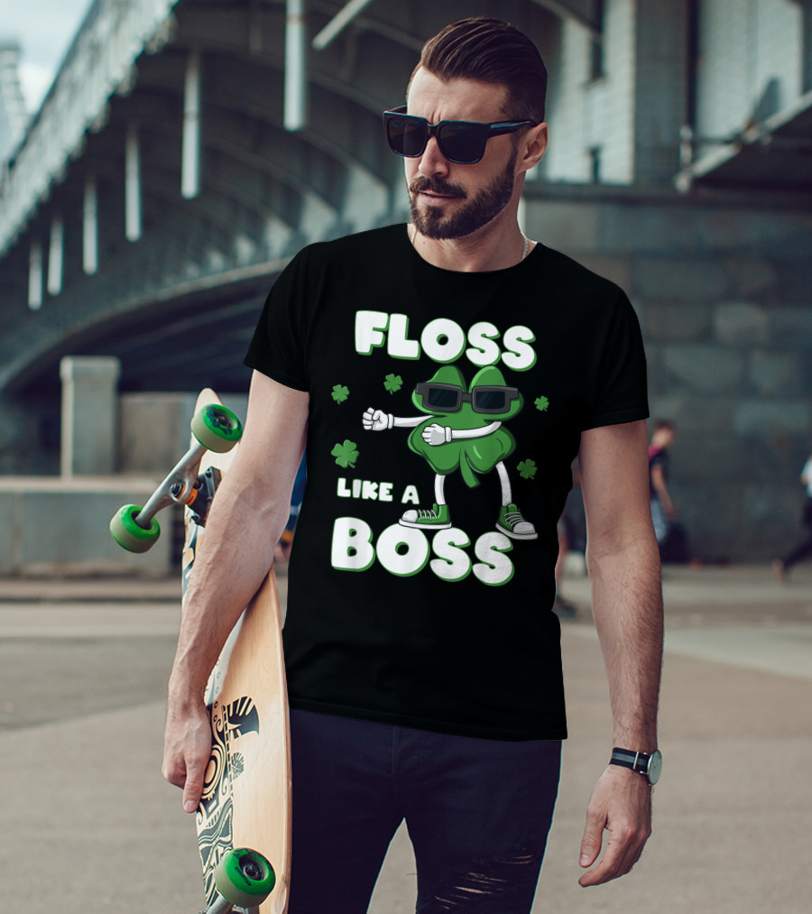 Floss Like A Boss Shamrock Shades Dance T-Shirt