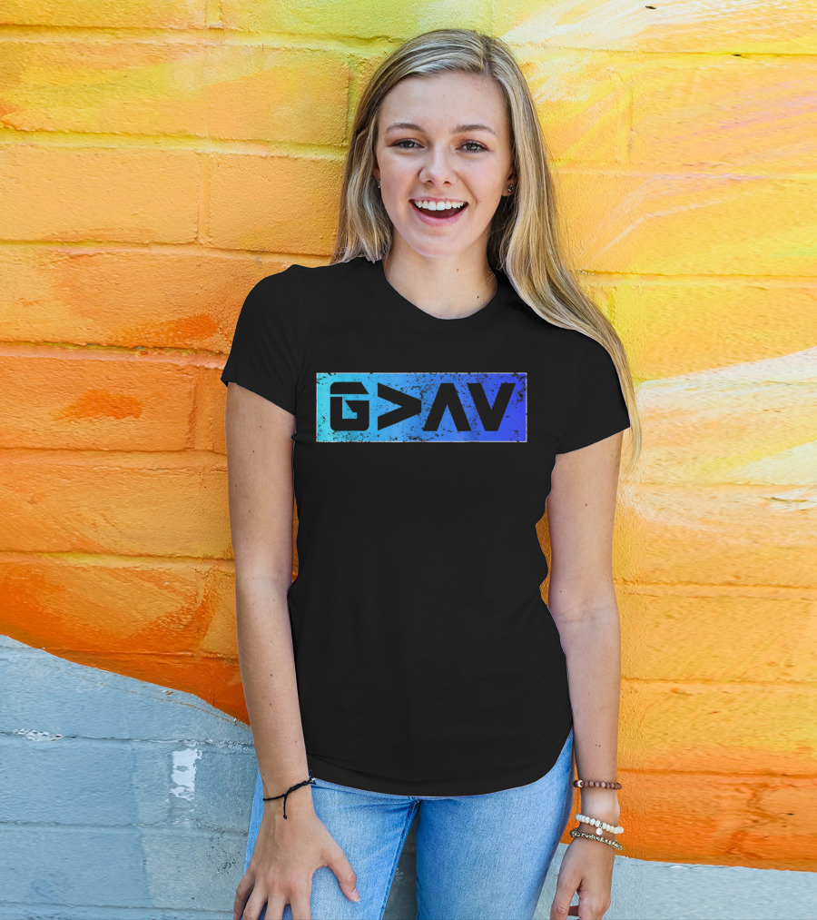 G>∧∨ Blue Gradient Spiritual T-Shirt
