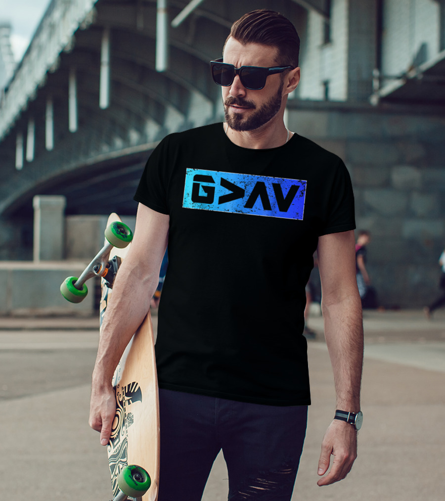 G>∧∨ Blue Gradient Spiritual T-Shirt