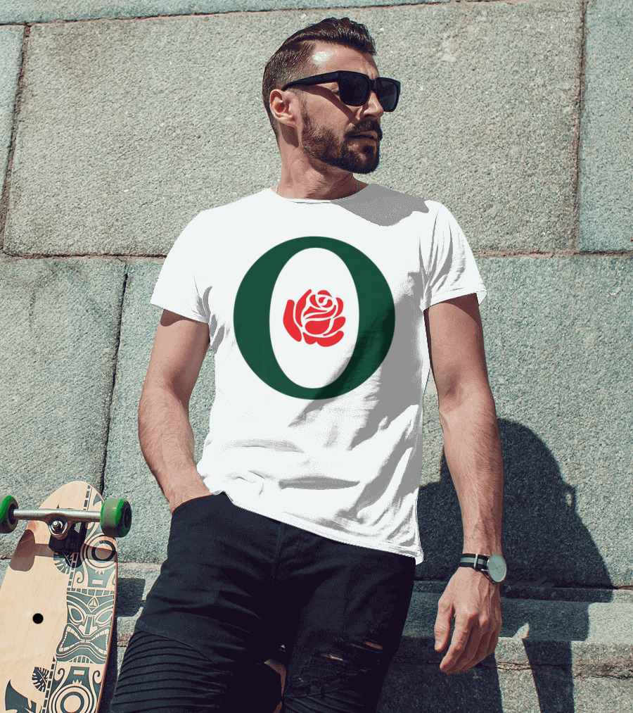 Oregon Fan Rose Duck Game Day O T-Shirt