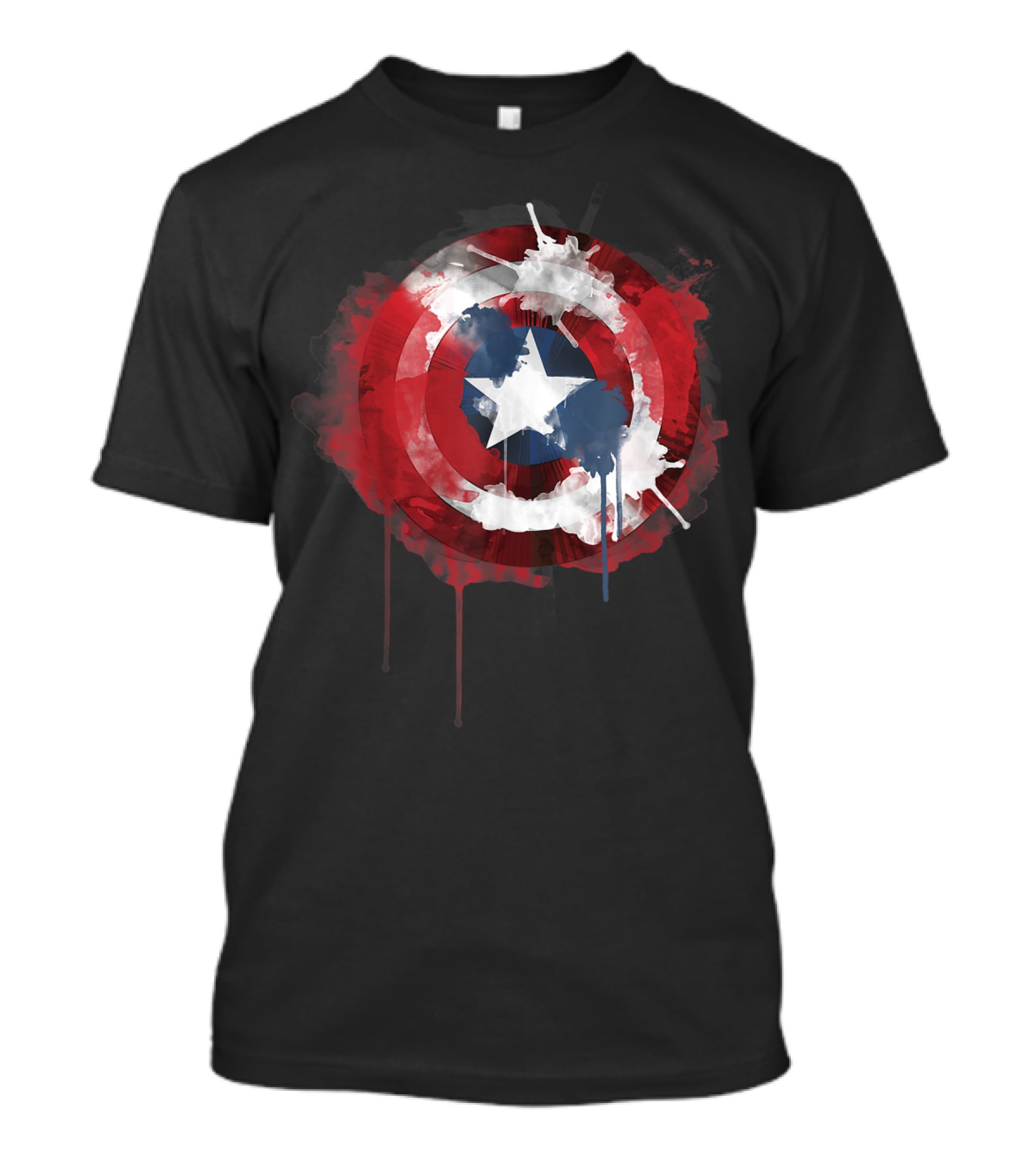 Captain America Avengers Shield Marvel Iconic Emblem T-Shirt