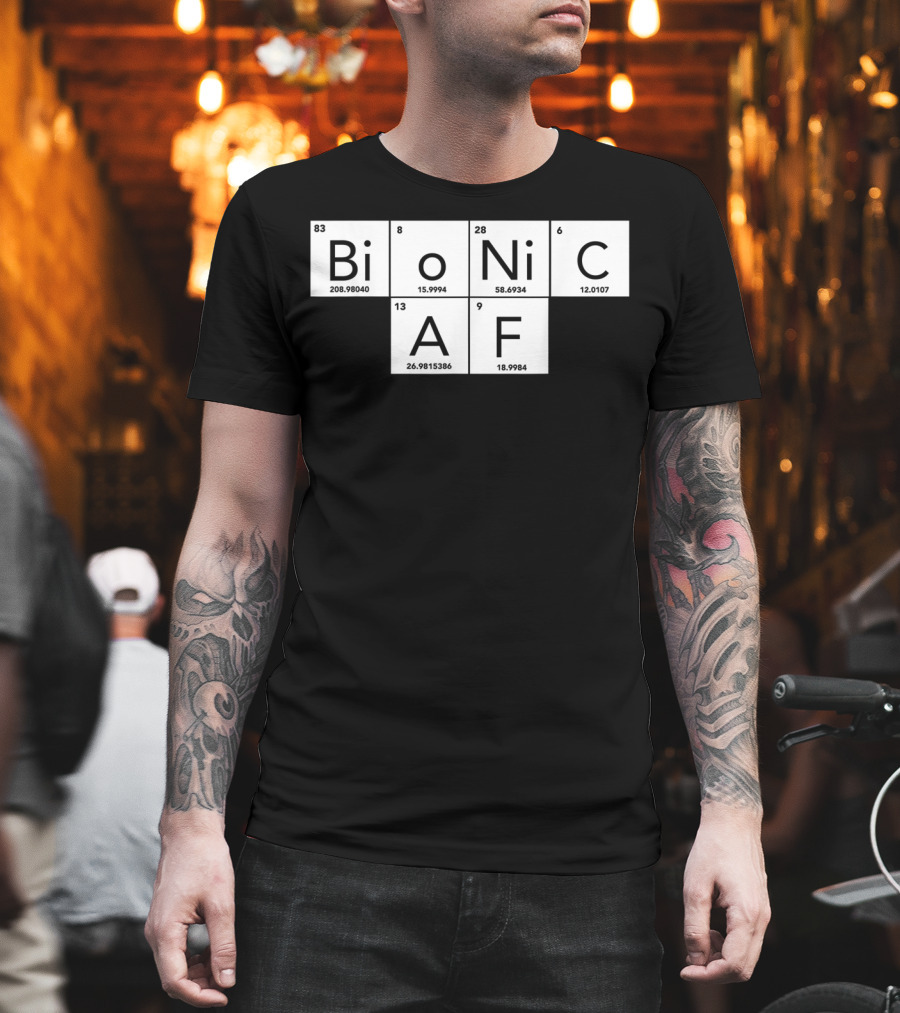 Bionic AF Periodic Table Elements Inspired Surgery Replacement Hos T-Shirt