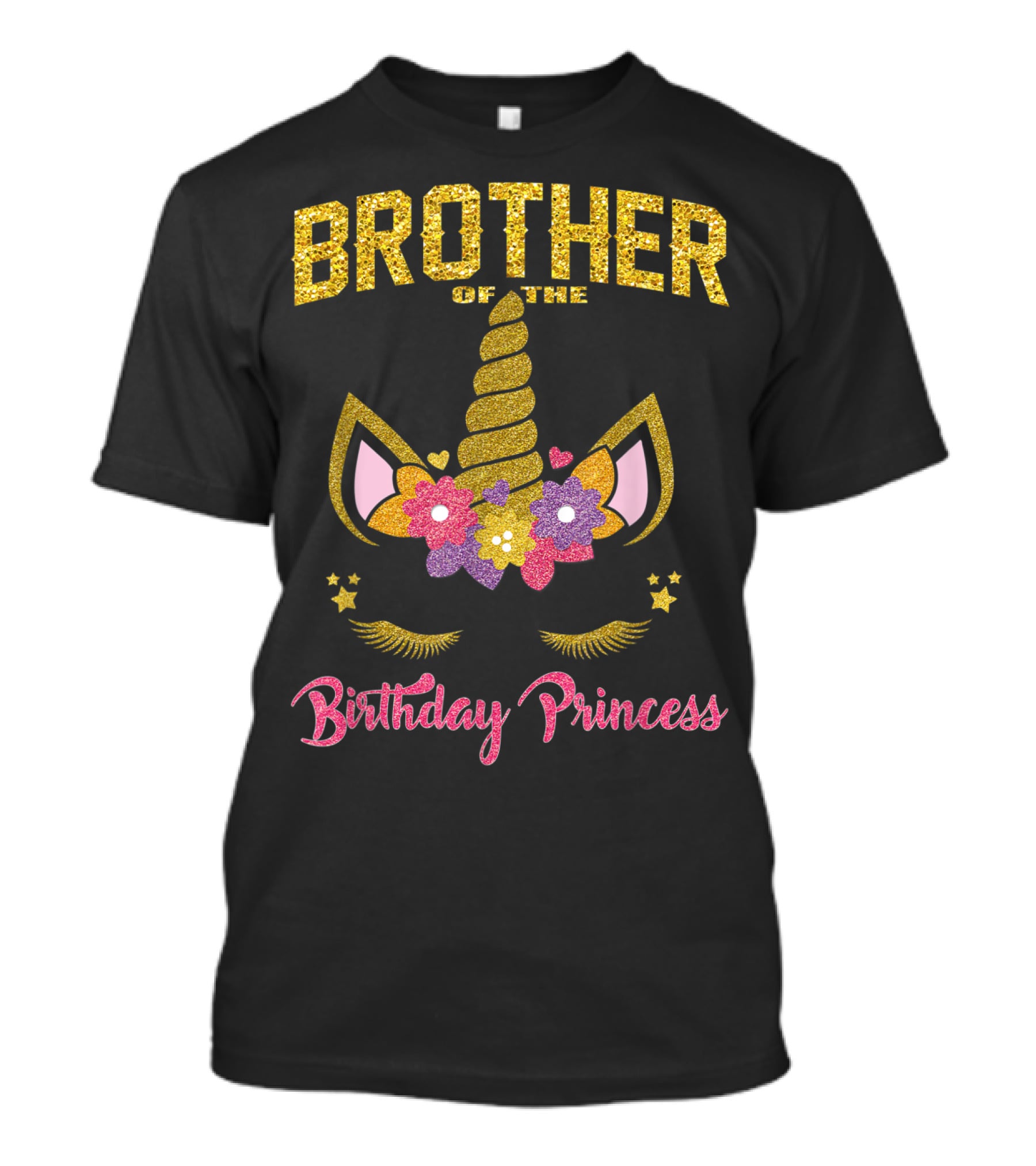 Brother Of The Birthday Princess Unicorn T-Shirt