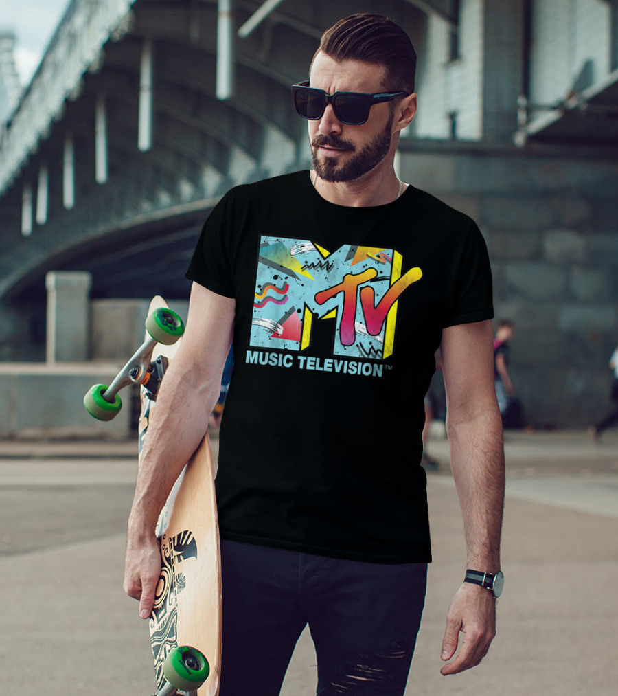 MTV Music Television Vibrant Retro 80s T-Shirt