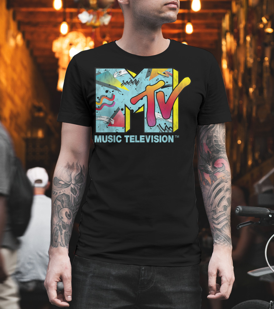 MTV Music Television Vibrant Retro 80s T-Shirt