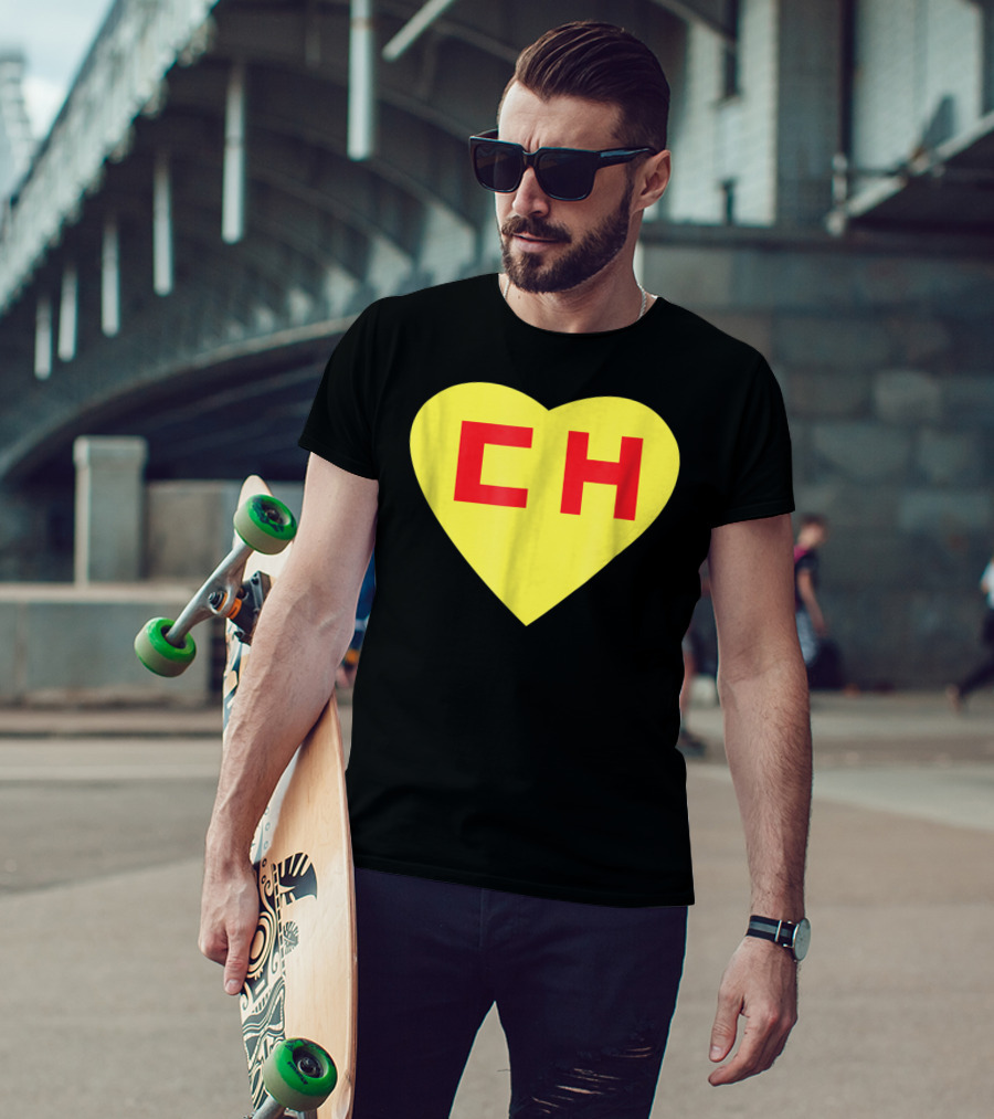CH Heart El Chapulin Mexican Super Hero Colorado T-Shirt