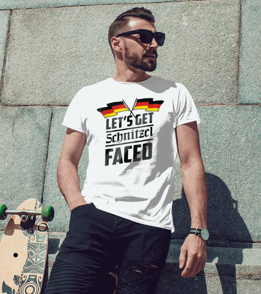 Let's Get Schnitzel Faced Oktoberfest Outfit Ideas Female Mens Girl T-Shirt