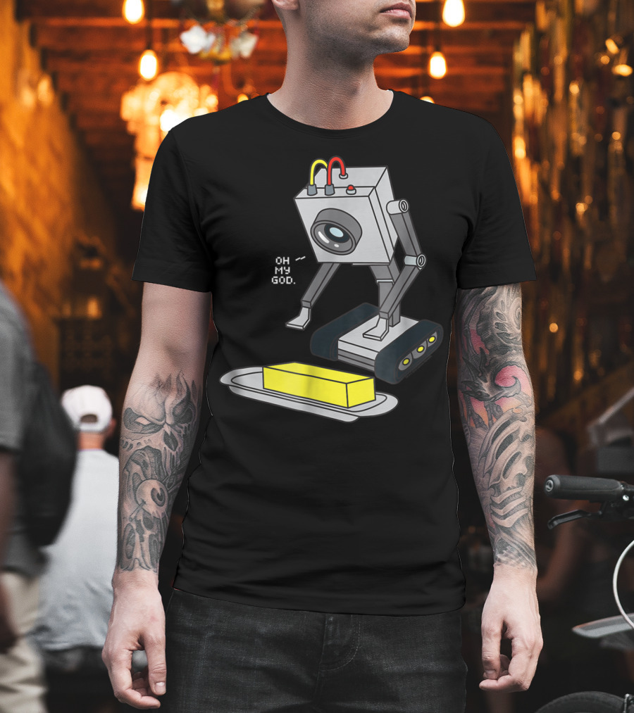 Rick And Morty Pass The Butter Oh My God Robot Scene T-Shirt