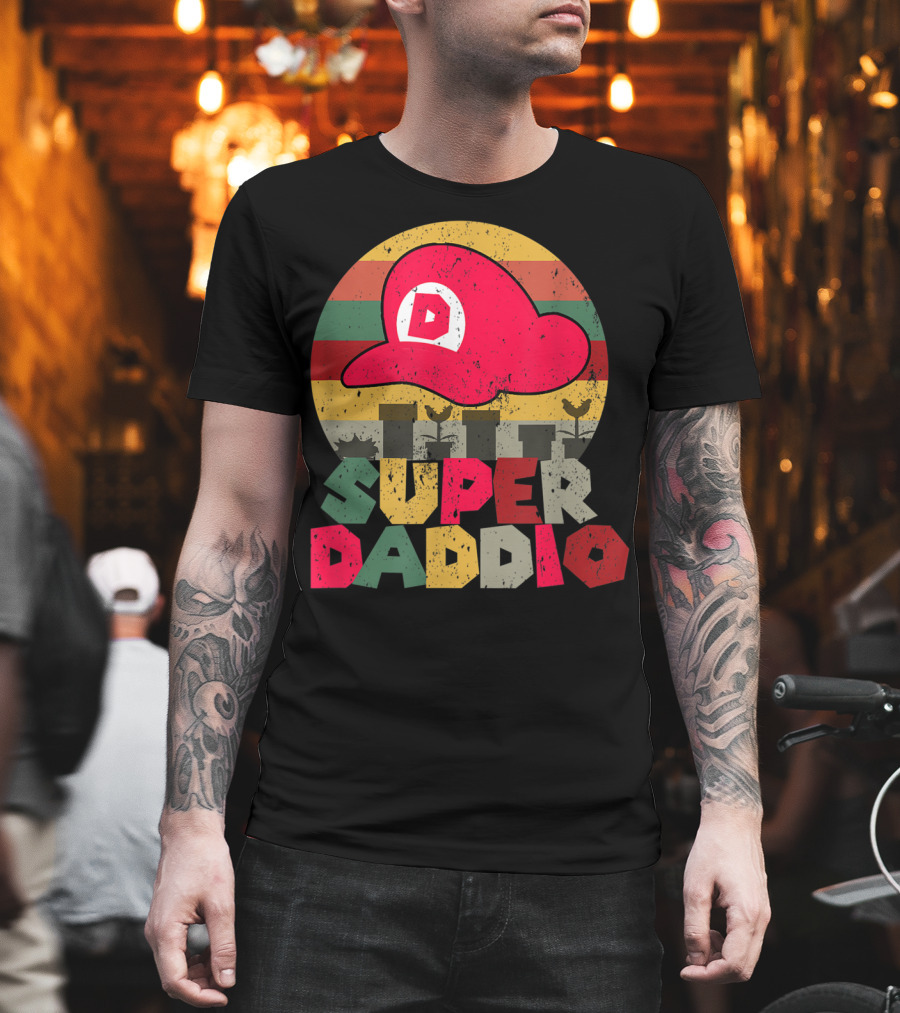 Super Daddio Retro Gamer Dad Hat T-Shirt