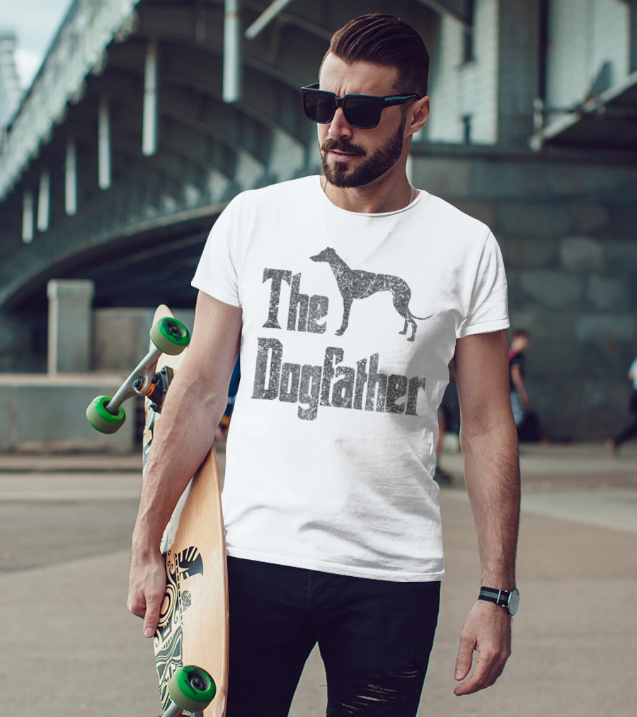 The Dogfather Greyhound Silhouette Recognizable T-Shirt