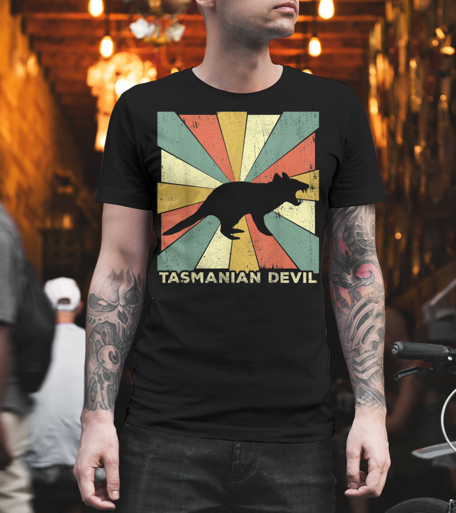 Vintage Tasmanian Devil Lover Style Animal Retro T-Shirt