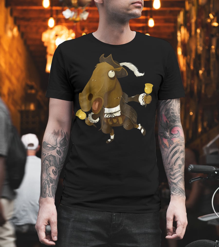 Funny Horse Joke for Horse Lovers Bell-Ringing 18th Century T-Shirt