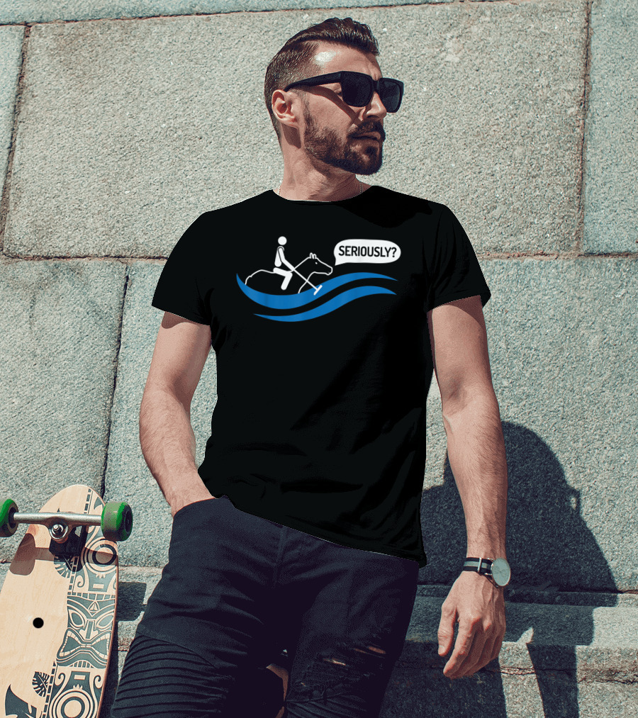 Seriously Funny Water Polo Played On A Horse T-Shirt