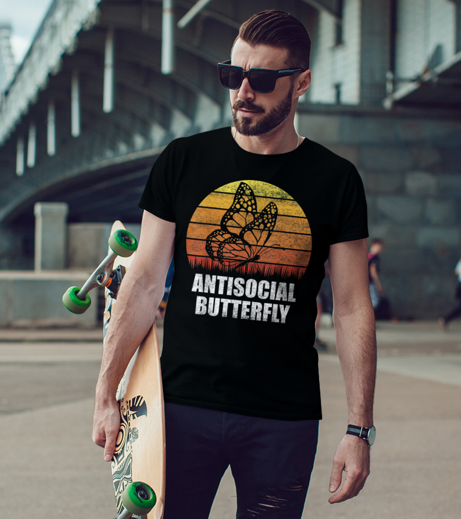 Antisocial Butterfly Classic Vintage Sunset T-Shirt