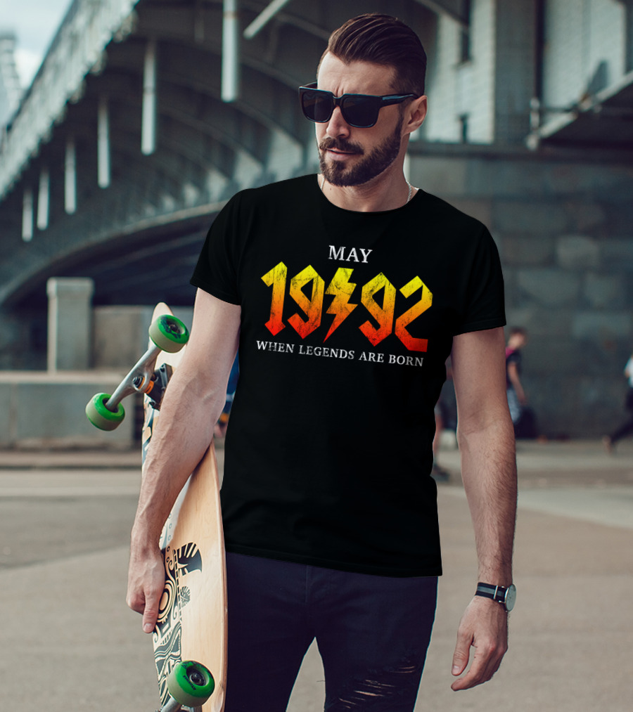 May 1992 When Legends Are Born With Classic Rock Legend T-Shirt