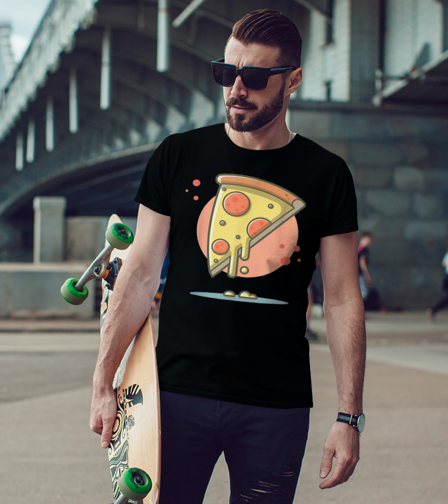 Classic Vintage Pizza Lover Funny Slice T-Shirt