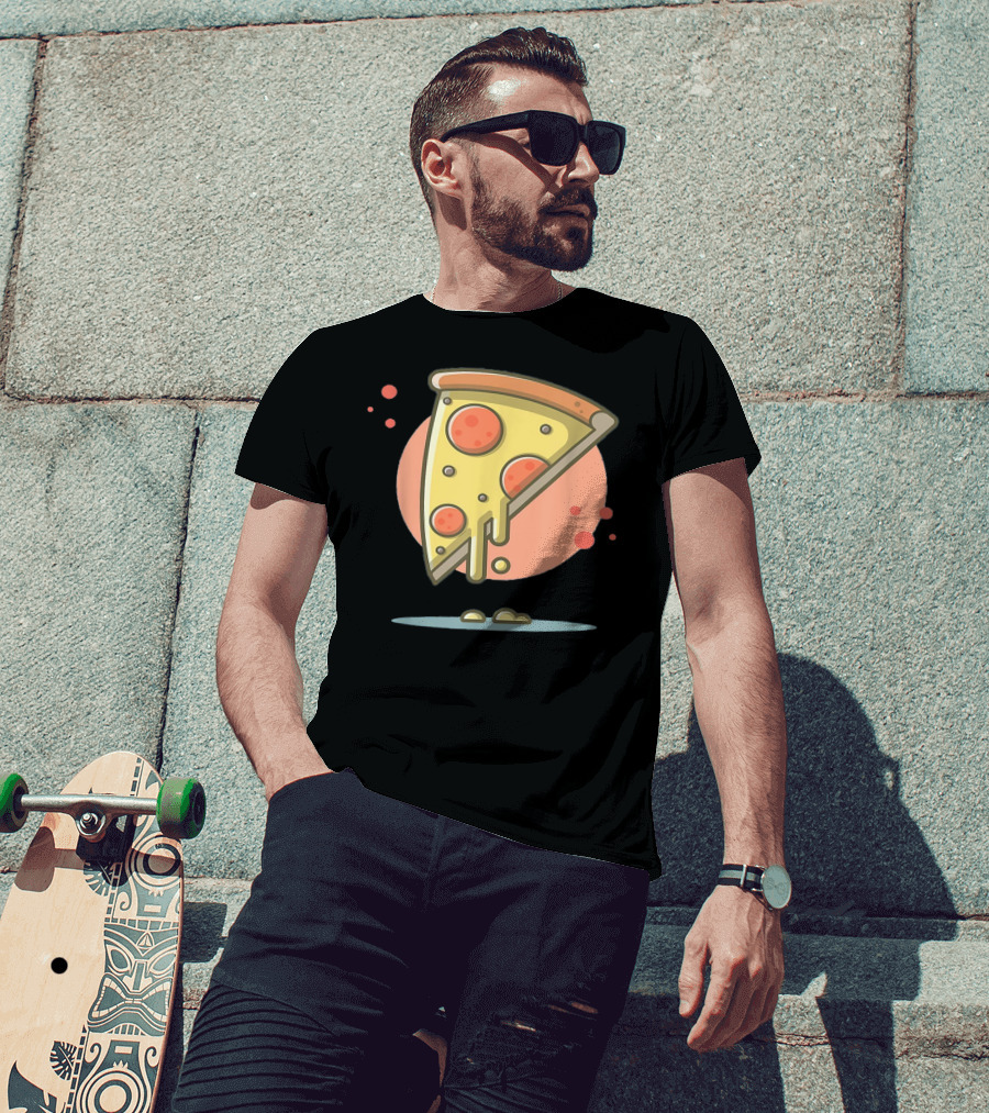 Classic Vintage Pizza Lover Funny Slice T-Shirt