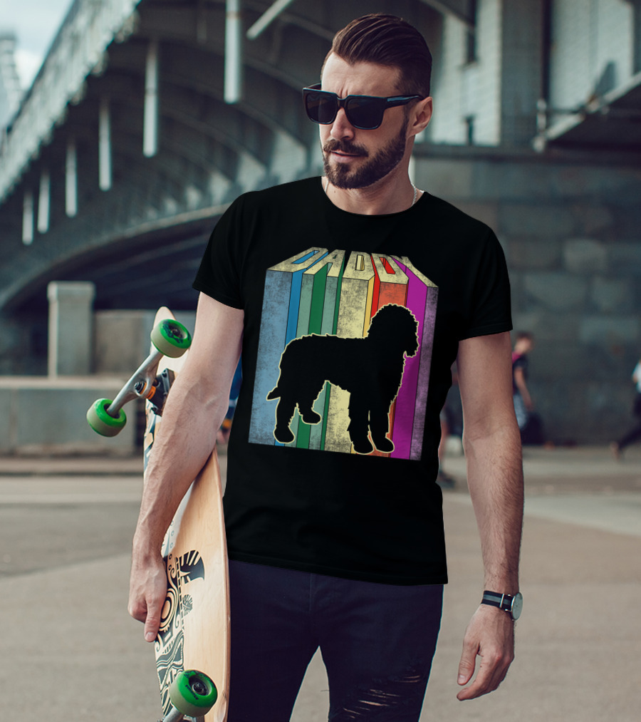 Daddy Multicolor Silhouette Doodle T-Shirt