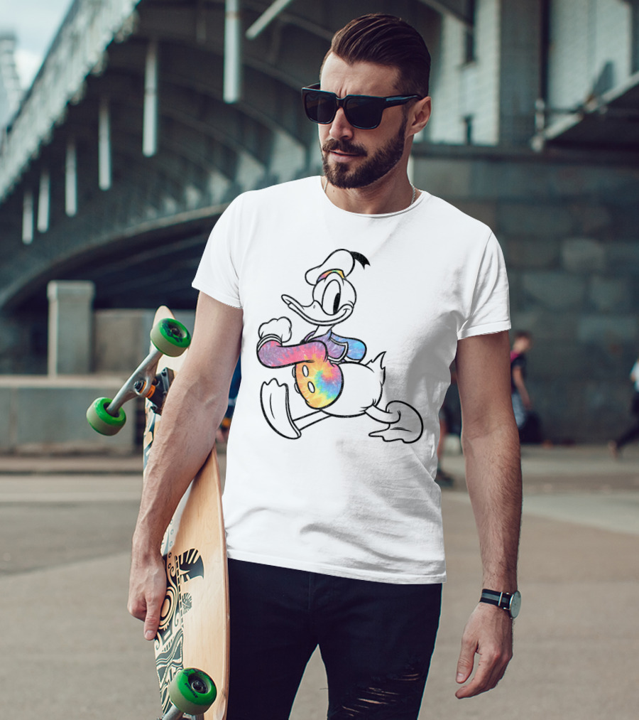 Disney Mickey And Friends Classic Donald Duck Rainbow T-Shirt